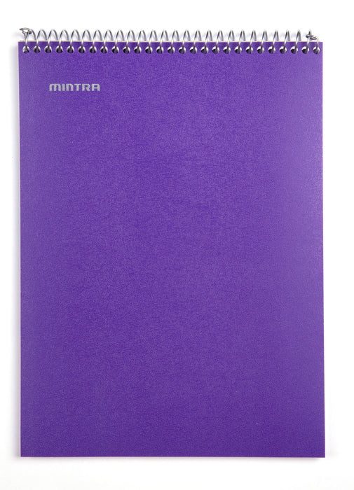 Top Bound Spiral Notebook (Purple, College Ruled 3pack) - Mintra USA spiral-notebook-college-ruled-100-sheets