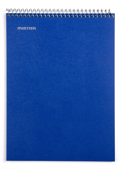 Top Bound Spiral Notebook (Blue, College Ruled 3pack) - Mintra USA top-bound-spiral-notebook-blue-college-ruled-3pack/spiral notebook college ruled 100 sheets/