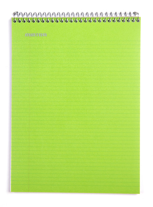 Top Bound Spiral Notebook (Green, College Ruled 3pack) - Mintra USA top-bound-spiral-notebook-green-college-ruled-3pack/green college ruled notebook