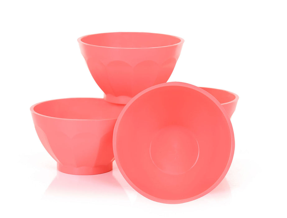 Mainstays 38oz Pink Plastic Cereal Salad Snack Bowl Dishwasher Microwave  Safe for sale online