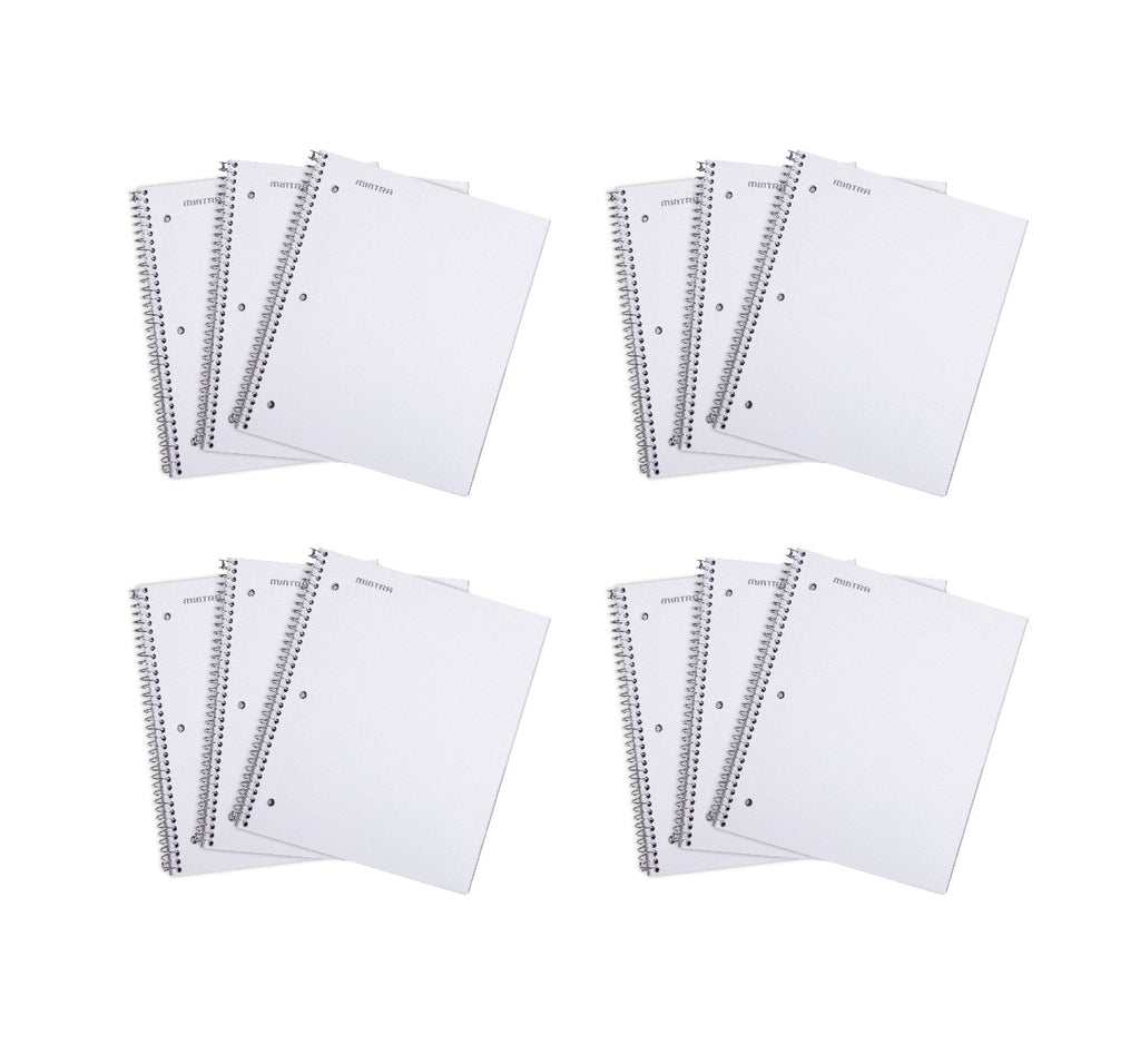 Mintra Office Durable Spiral Notebooks, 1 Subject, 100 Sheets, College Ruled 12 Pack - Mintra USA mintra-office-durable-spiral-notebooks-1-subject-100-sheets-college-ruled-12-pack/college ruled spiral notebook/college ruled spiral notebook bulk