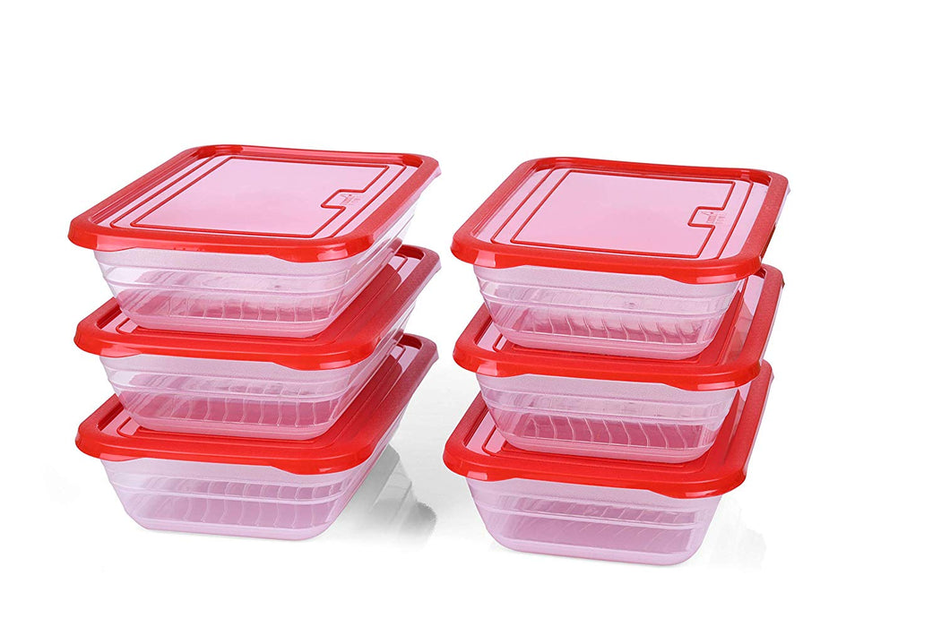 Food Storage Containers (Small 2.3L, 6 Pack) - Mintra USA food-storage-containers-small-2-3l-6-pack/plastic food containers with lids